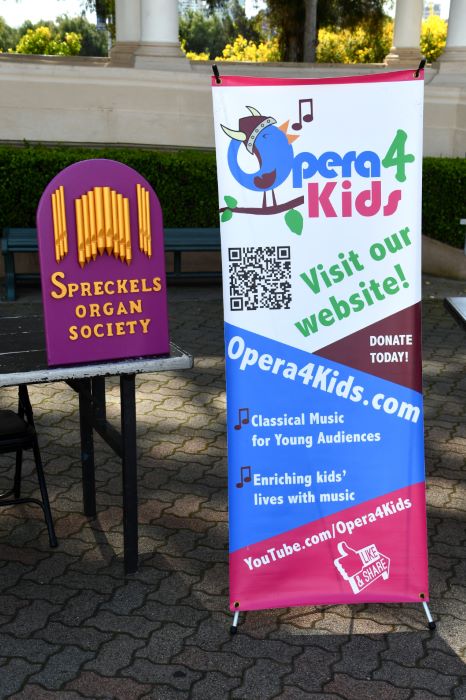 SOS & Opera4Kids signs